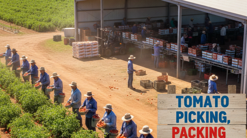 Tomato Picking, Packing, and Crop Work Roles, Australia