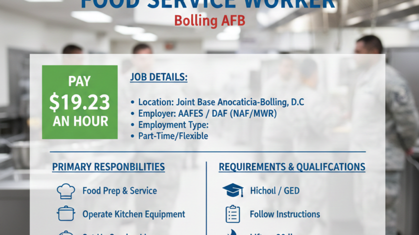 Food Service Worker - Bolling AFB