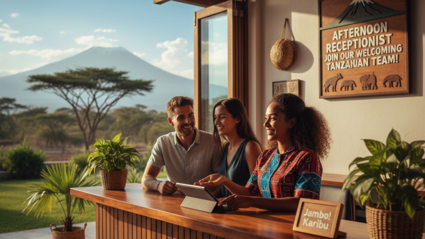 Afternoon Receptionist Job in Tanzania