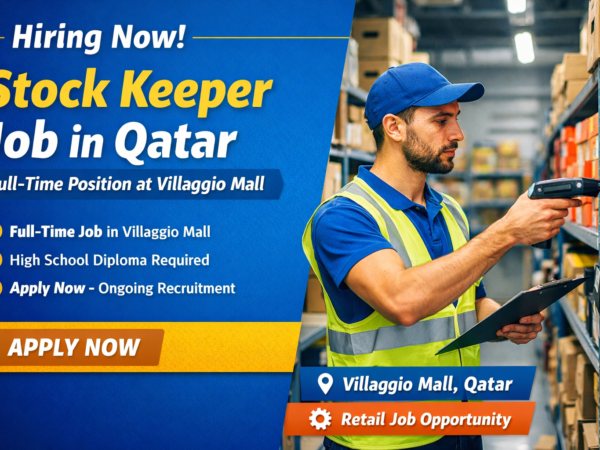 Stock Keeper Job in Qatar 2026