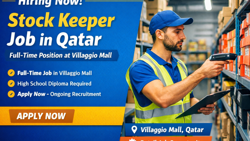 Stock Keeper Job in Qatar 2026