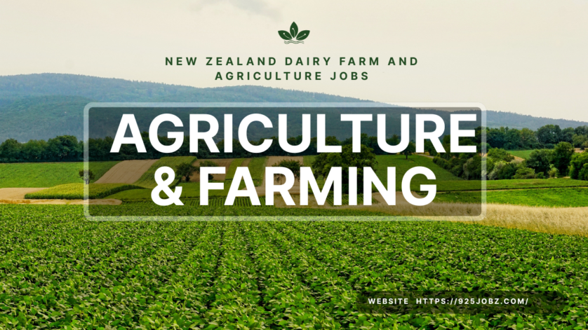 New Zealand Dairy Farm and Agriculture Jobs