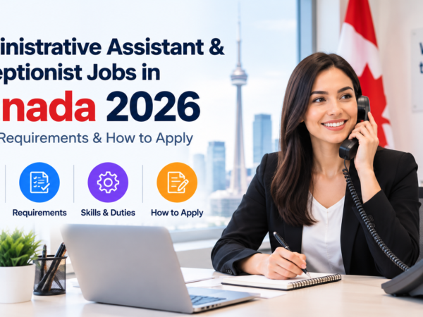 Administrative Assistant & Receptionist Jobs in Canada 2026: Salary, Requirements & How to Apply