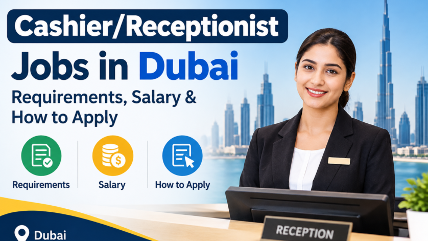 Cashier Receptionist Jobs in Dubai: Requirements, Salary & How to Apply