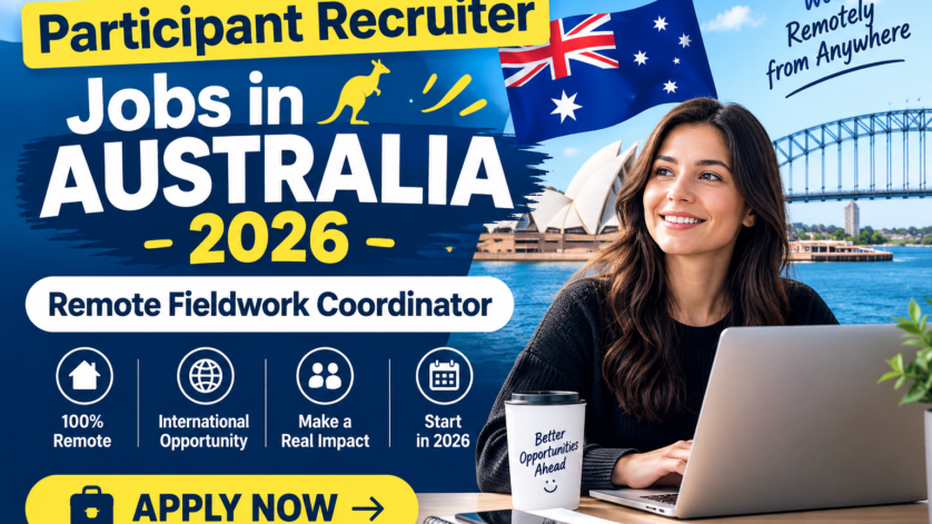 Participant Recruiter Jobs in Australia 2026: Remote Fieldwork Role