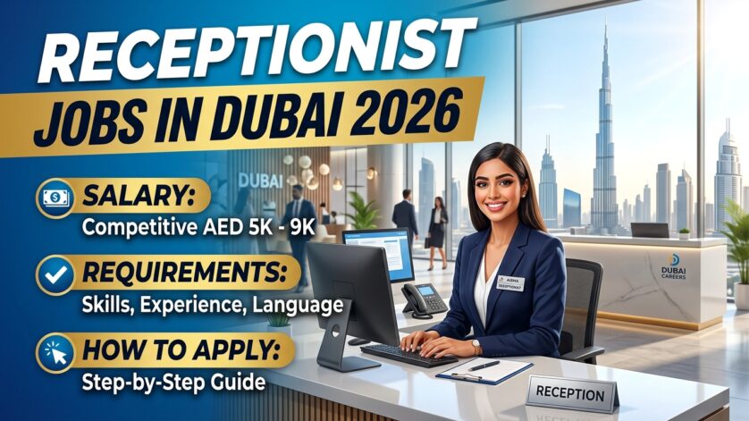 Receptionist Jobs in Dubai 2026: Salary, Requirements & How to Apply